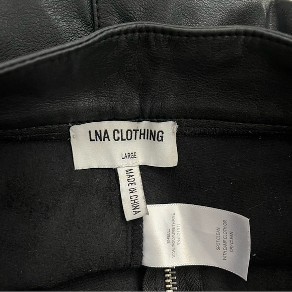 LNA CLOTHING Faux Leather Zip Pants - Picture 8 of 10